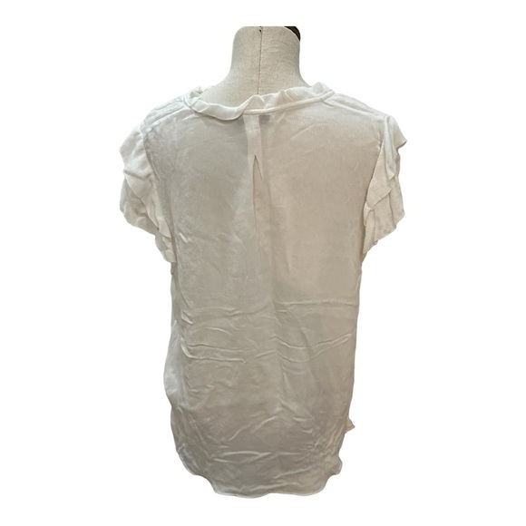 Reiss Bella crinkle flutter top 10 - Picture 4 of 7